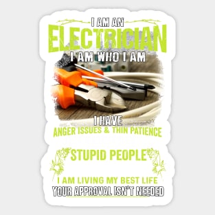 Electrician Have Anger Issues Sticker